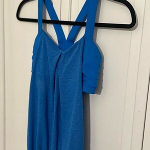 Stylish Blue Top with Sports Bra